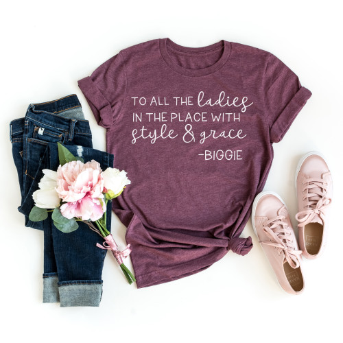 To All The Ladies Tee White Ink