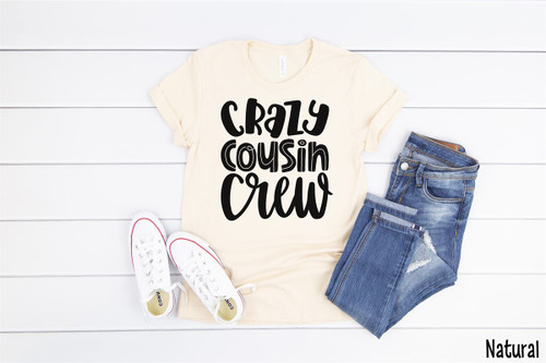 Crazy Cousin Crew Tee Black Ink