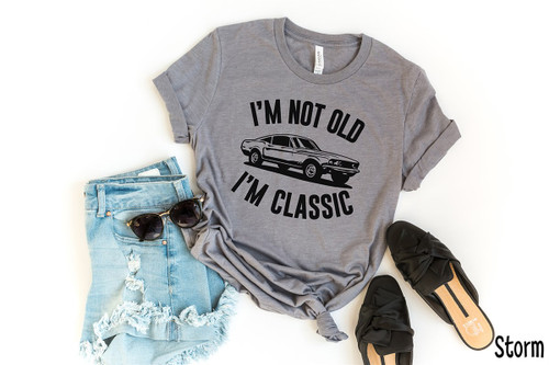 I'm Not Old I'm Classic Muscle Car Tee Black Ink