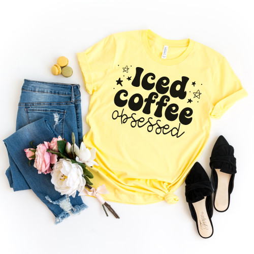Iced Coffee Obsessed Tee Black Ink Iced Coffee Obsessed Tee Black Ink