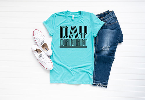 Day Drinkin' Linear Tee Black Ink