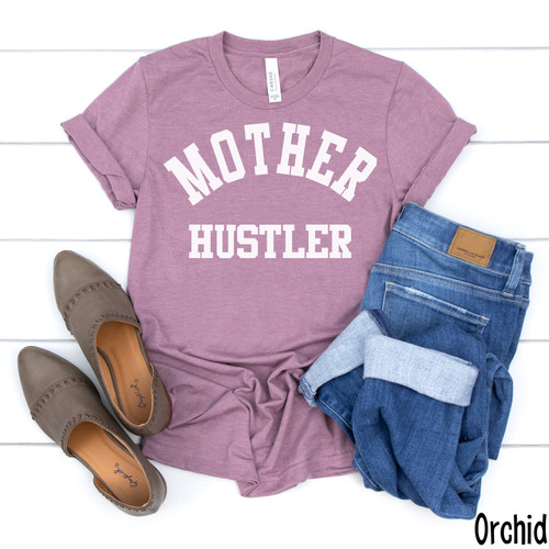 Mother Hustler Tee White Ink