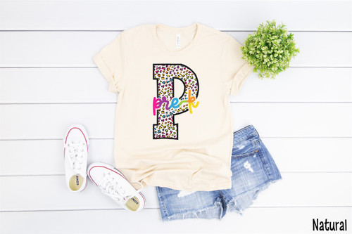 PreK Colorful Leopard Tee PreK Colorful Leopard Tee