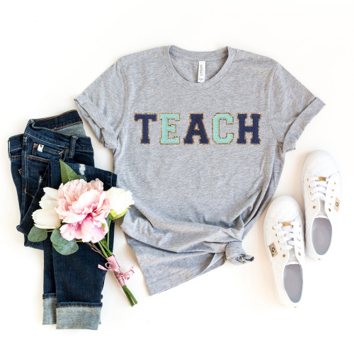 Teach Printed Patch Tee