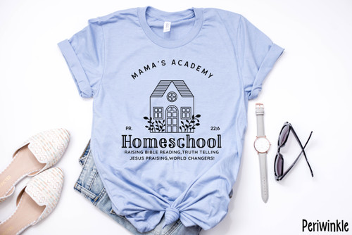 Mamas Academy Homeschool Tee Black Ink