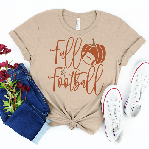 Fall and Football Tee