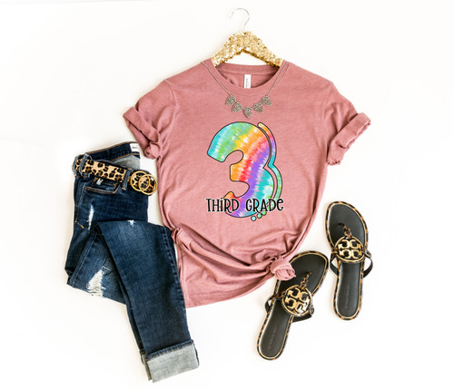 Tie Dye 3rd Grade Tee
