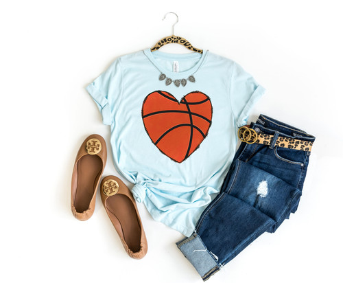Basketball Heart Tee Basketball Heart Tee