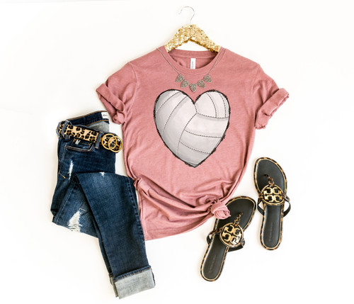 Volleyball Heart Tee