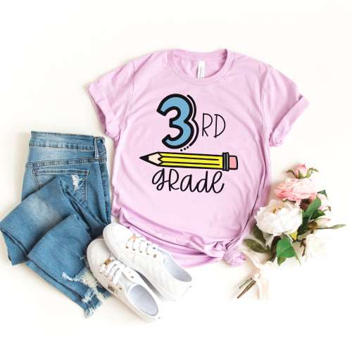 3rd Grade Pencil Tee