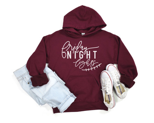 Friday Night Lights Hoodie White Ink