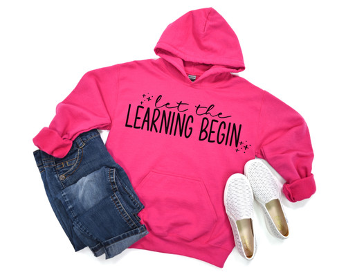 Let The Learning Begin Hoodie Black Ink