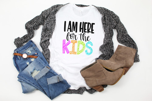 Here For The Kids Long Sleeve Tee