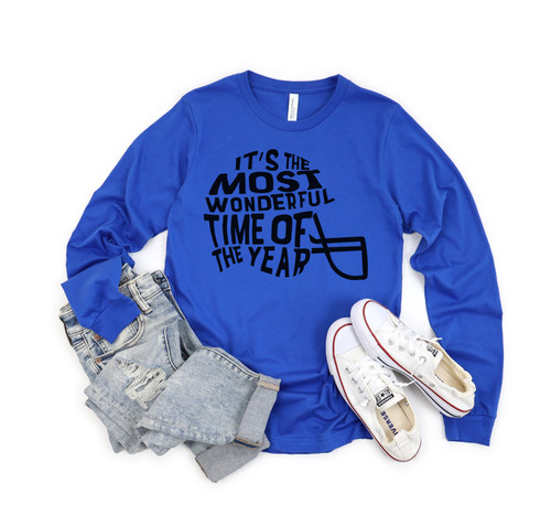 The Most Wonderful Time Long Sleeve Tee Black Ink