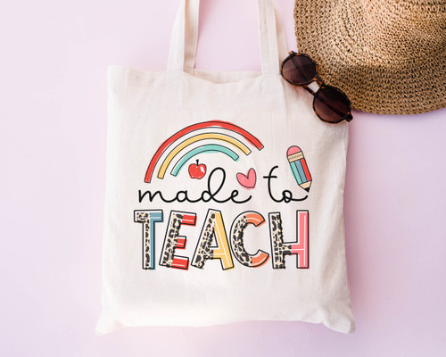 Made to Teach Teacher Tote Bag