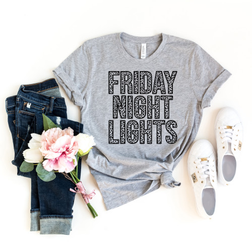 Leopard Friday Night Lights Tee Black Ink