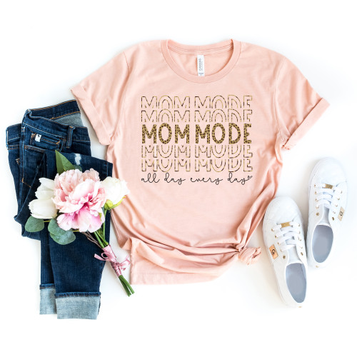 Leopard Mom Mode Tee Leopard Mom Mode Tee