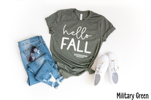 Hello Fall Tee White Ink Hello Fall Tee White Ink