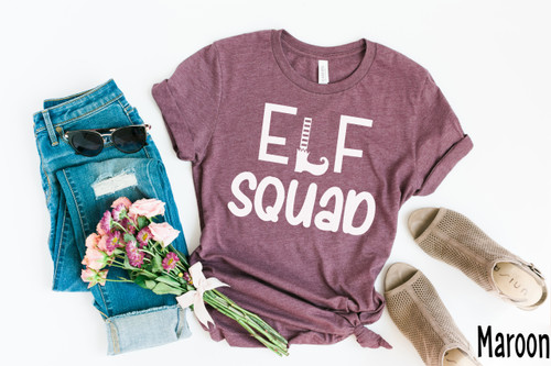 Elf Squad Tee White Ink