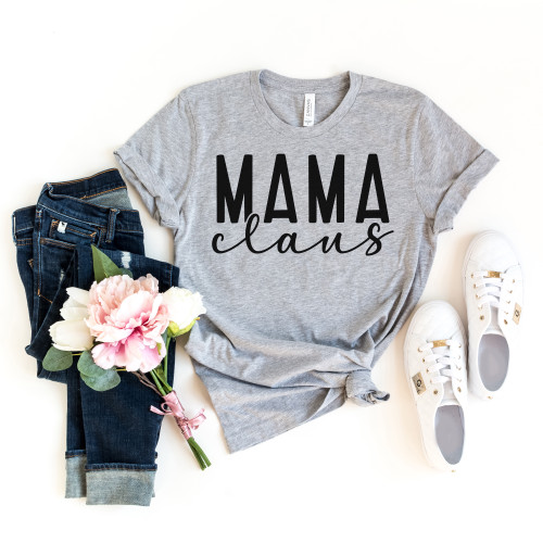 Mama Claus Tee Black Ink