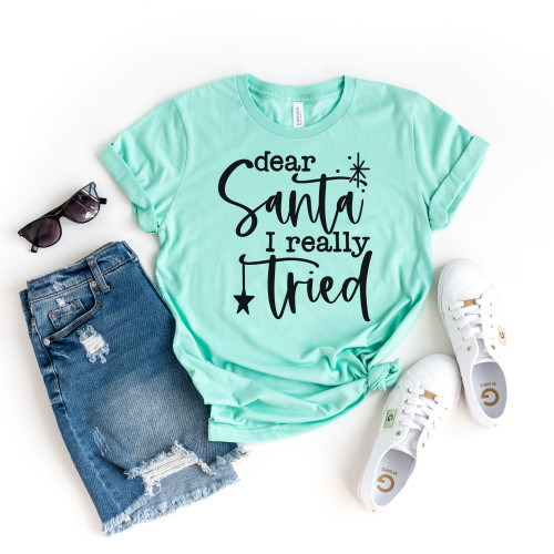 Dear Santa Tee Black Ink