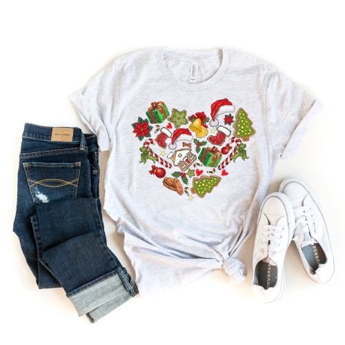 Christmas Heart Tee