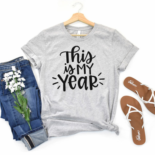 This Is My Year Tee Black Ink