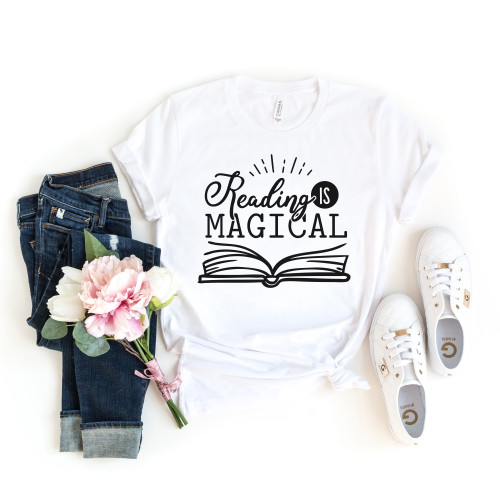Reading Is Magical Tee Black Ink Reading Is Magical Tee Black Ink