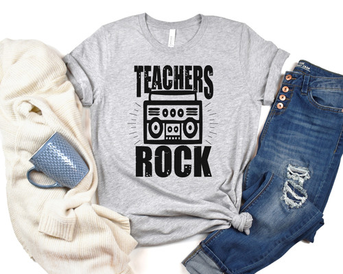 Teachers Rock Tee Black Ink Teachers Rock Tee Black Ink