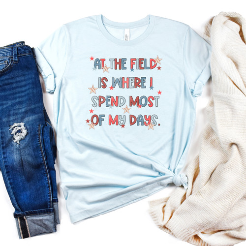 At The Field Baseball Tee