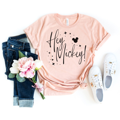Hey Mickey Tee Black Ink