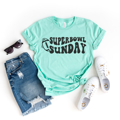 Superbowl Sunday Tee Black Ink