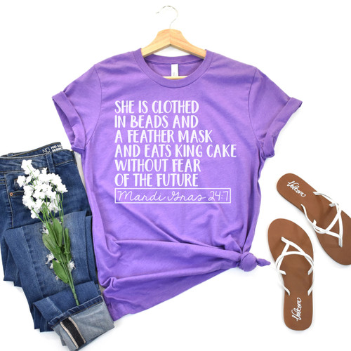 Mardi Gras 24/7 Tee White Ink