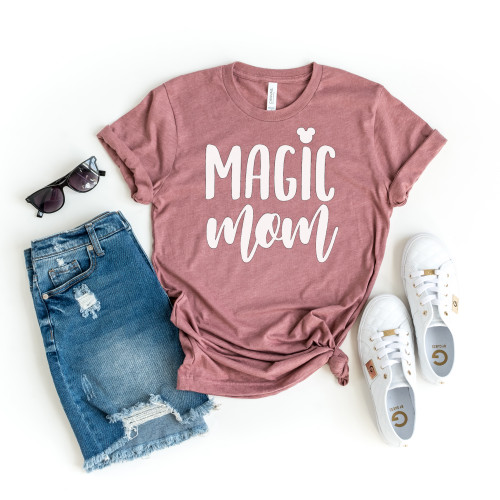 Magic Mom Tee White Ink