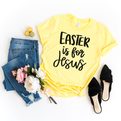 Easter Is For Jesus Tee Black Ink