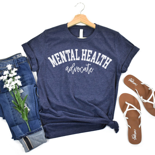 Mental Health Advocate Tee White Ink
