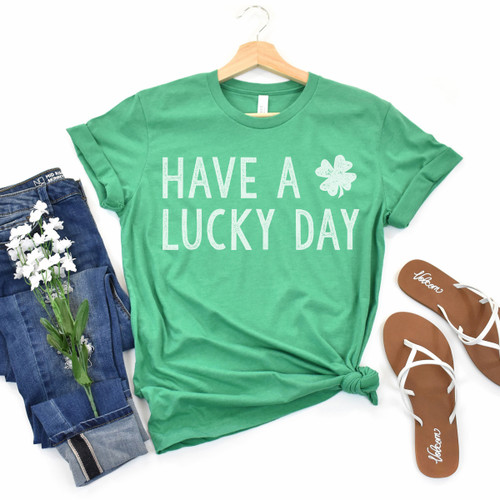 Have a Lucky Day Tee White Ink