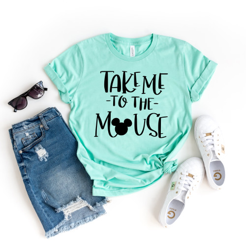 Take Me To The Mouse Tee Black Ink