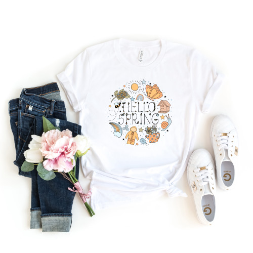Hello Spring Tee Hello Spring Tee