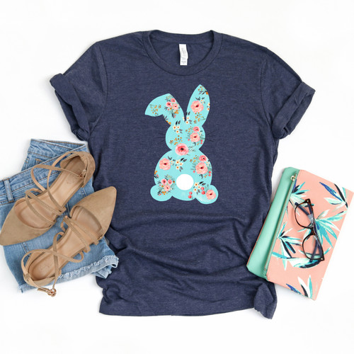 Floral Easter Bunny Tee Floral Easter Bunny Tee
