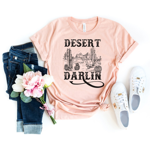 Desert Darlin Tee Black Ink