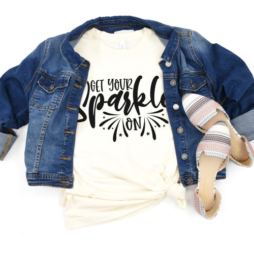 Get Your Sparkle On Tee Black Ink