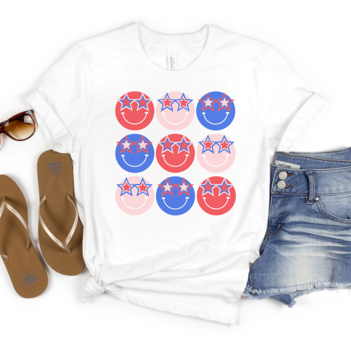 Patriotic Smileys Tee