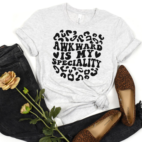 Awkward is My Specialty Tee Black Ink