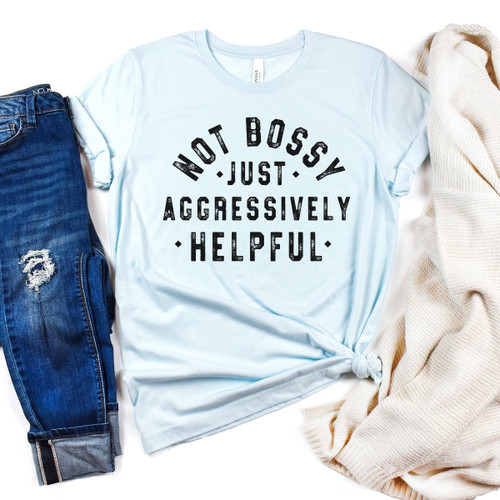 Not Bossy Tee Black Ink