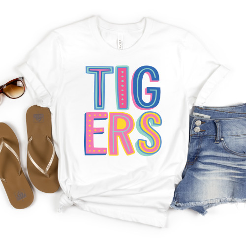 Colorful Tigers Tee