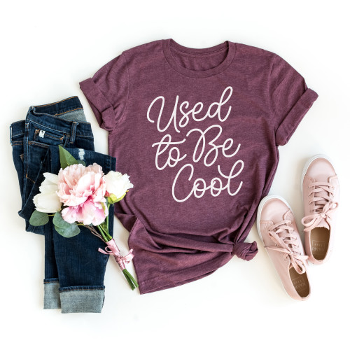 Used to Be Cool Tee White Ink 
