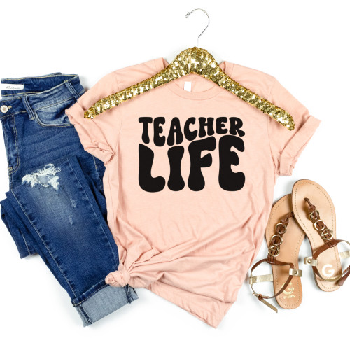Teacher Life Tee Black Ink