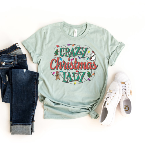 Crazy Christmas Lady Tee