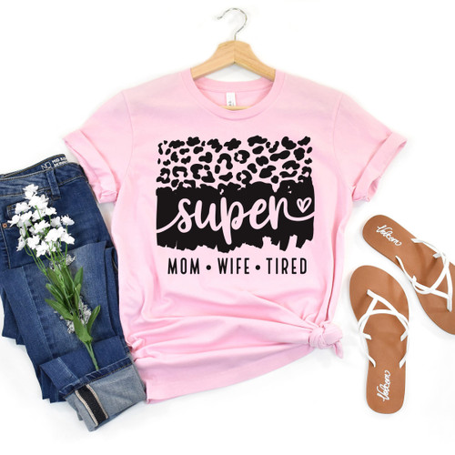 Super Mom Tee Black Ink